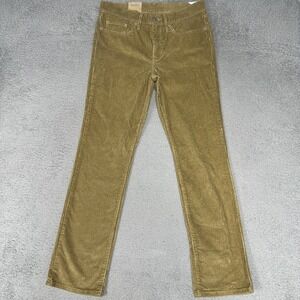 NWT Levi's 314 Shaping Straight Pants Women's Size 30x30 Beige Corduroy Mid Rise